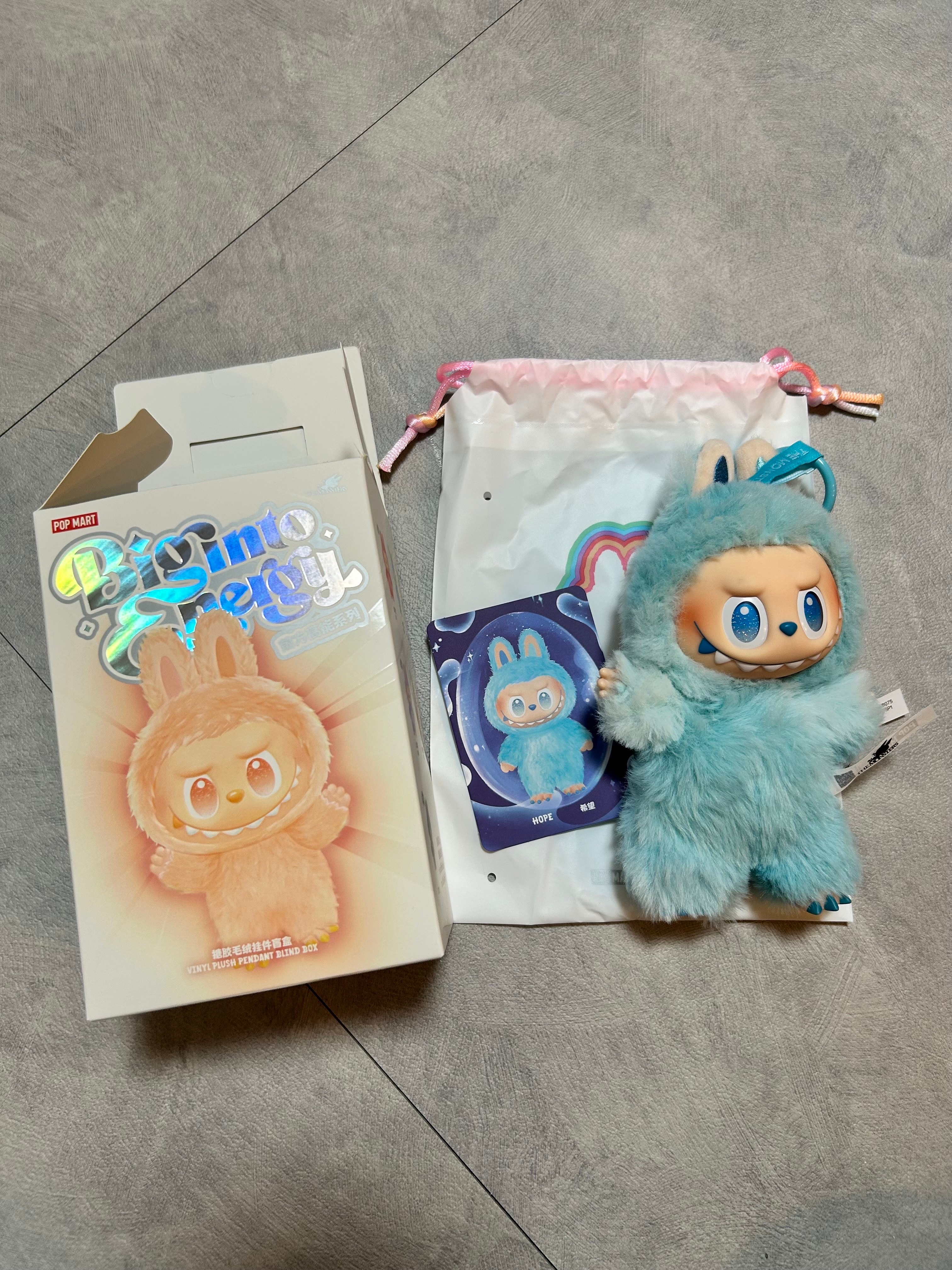 POP MART THE MONSTERS (LABUBU) Big into Energy Series Plush Pendant HOPE