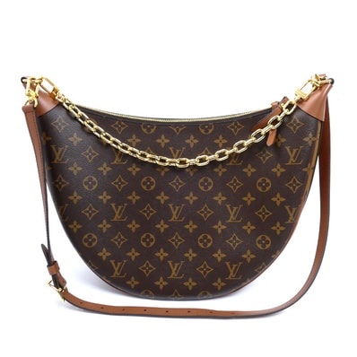 LOUIS VUITTON ルイ・ヴィトン ループ ホーボー モノグラム ショルダーバッグ M46311 IC レディース【中古】【美品】