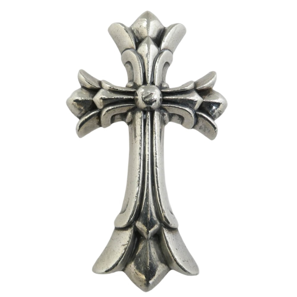 Chrome Hearts Large Double CH Cross Pendant Top "Silver"