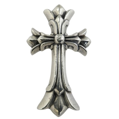 Chrome Hearts Large Double CH Cross Pendant Top "Silver"