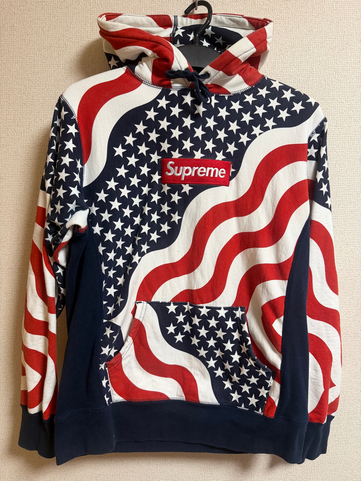 Supreme Box Logo Hooded Sweatshirt "American Flag" (14FW)