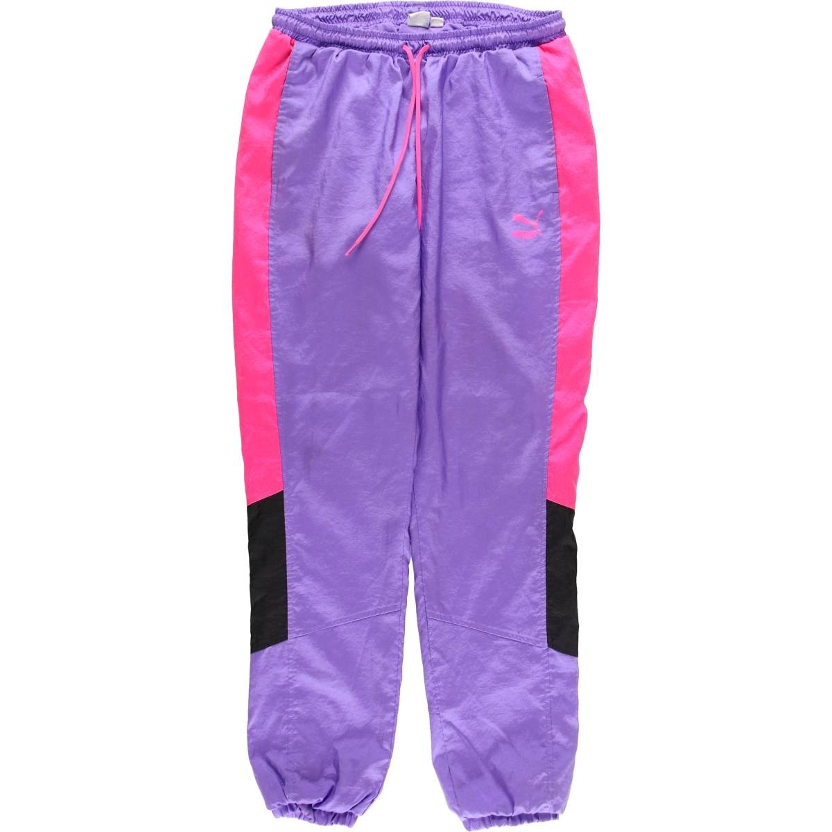 古着 プーマ PUMA ウォームアップパンツ ナイロンパンツ シャカシャカパンツ レディースL相当/eaa520696