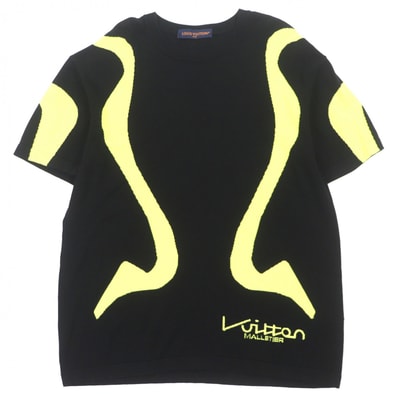 極美品 ルイヴィトン 半袖ニット ブラック メンズ L