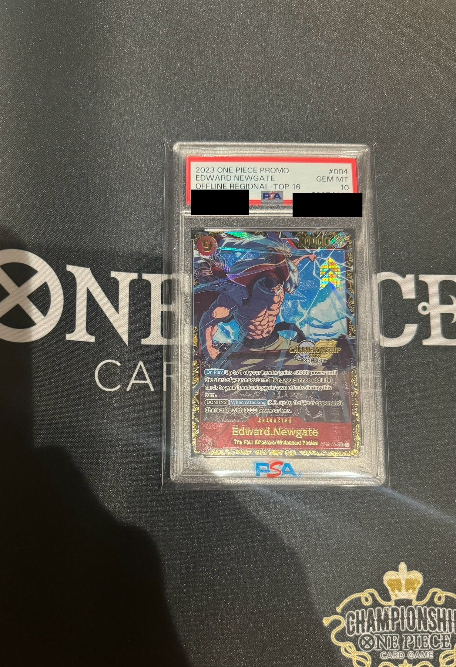 エドワード・ニューゲート SR [OP02-004]【英語版】(プロモーションカード「チャンピオンシップ 2023 オフライン地域 トップ 16」)