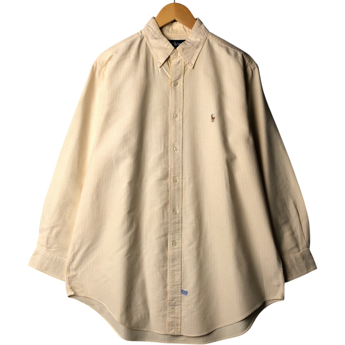 古着 ラルフローレン Ralph Lauren 長袖 ボタンダウンストライプシャツ メンズL相当/eaa572986