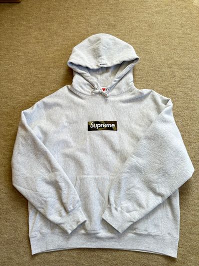 Supreme Box Logo Hooded Sweatshirt "Ash Grey" (23FW)