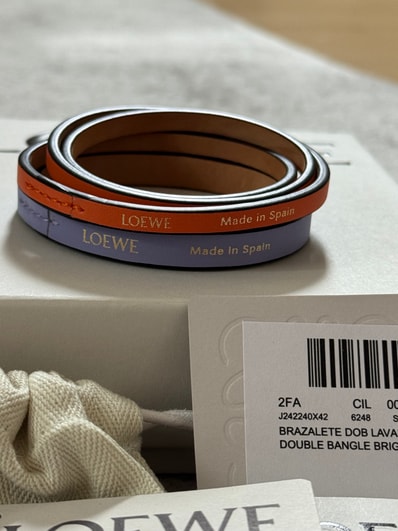ロエベ ダブルバングルブレスレット