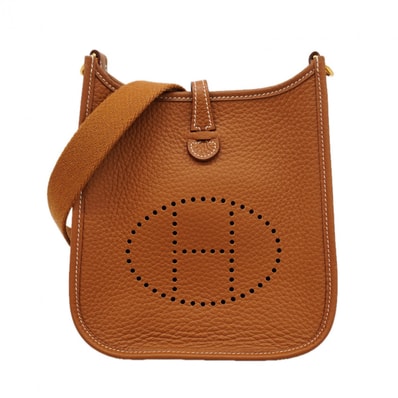 ★最終価格★SALE【6fa1151】エルメス ショルダーバッグ エヴリンTPM トリヨンクレマンス ゴールド ゴールド金具 W刻印【中古】レディース