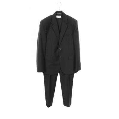 サンローランパリ SAINT LAURENT PARIS ストライプ スーツ 衣料品 ウール モヘヤ メンズ ブラック系 507472/607843 【中古】