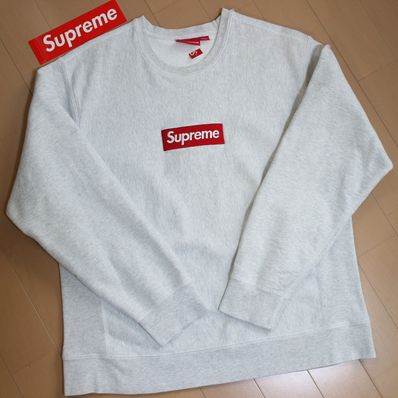 Supreme Box Logo Crewneck Sweatshirt "Ash Grey" (18FW)