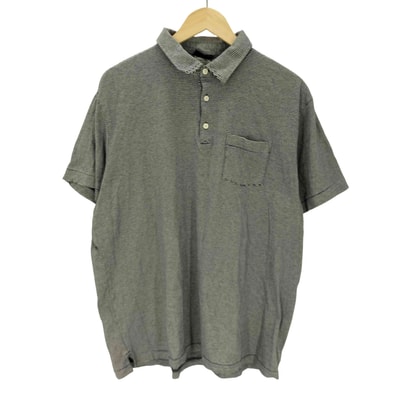 15SS ORGANIC COTTON オーガニック コットン S/S ボーダー ポロ シャツ【1143854874317】