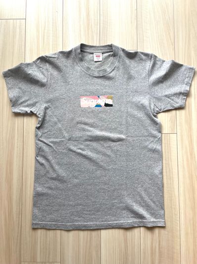Supreme / Emilio Pucci® Box Logo Tee "Grey/Pink"