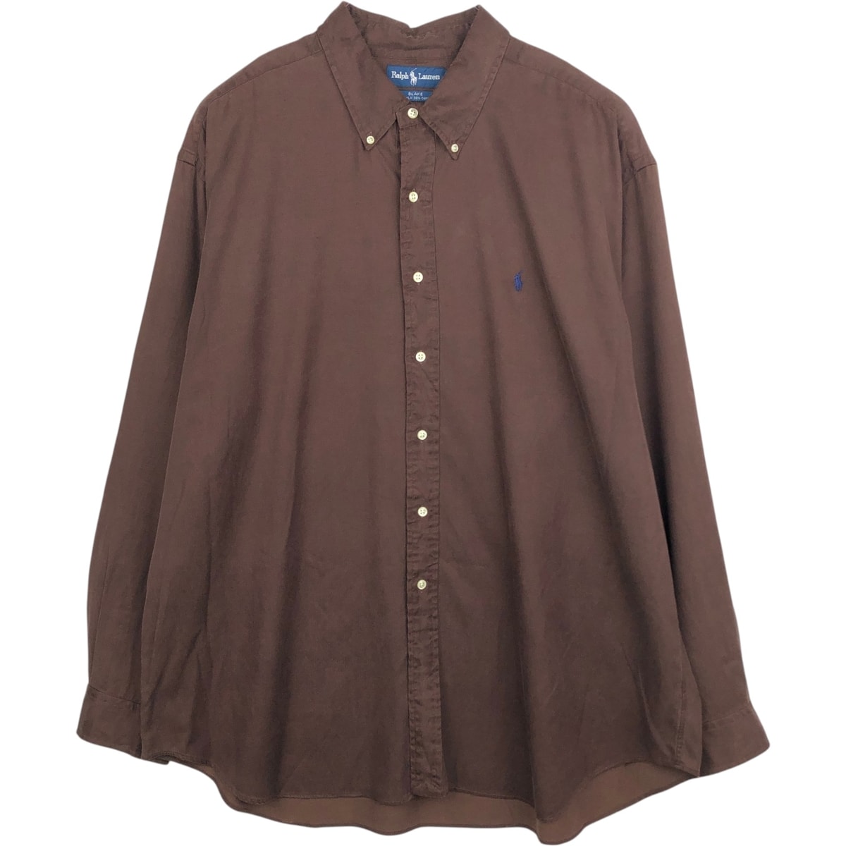 古着 ラルフローレン Ralph Lauren BLAKE 長袖 ボタンダウンシャツ メンズXL相当/eaa649257