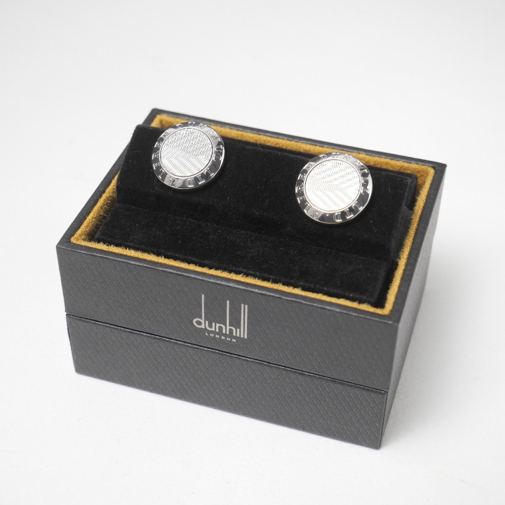 ■美品■Dunhill ダンヒル カフス カフリンクス スターリングシルバー AG925 ブランド古着【中古】20260209/RA7597