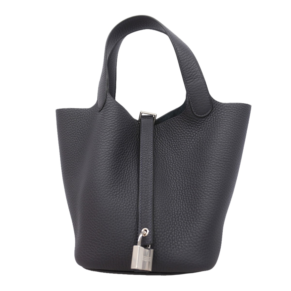 ★SALE【6ka0488】エルメス ハンドバッグ ピコタンロックPM トリヨンクレマンス キャバン シルバー金具 G刻印【中古】レディース
