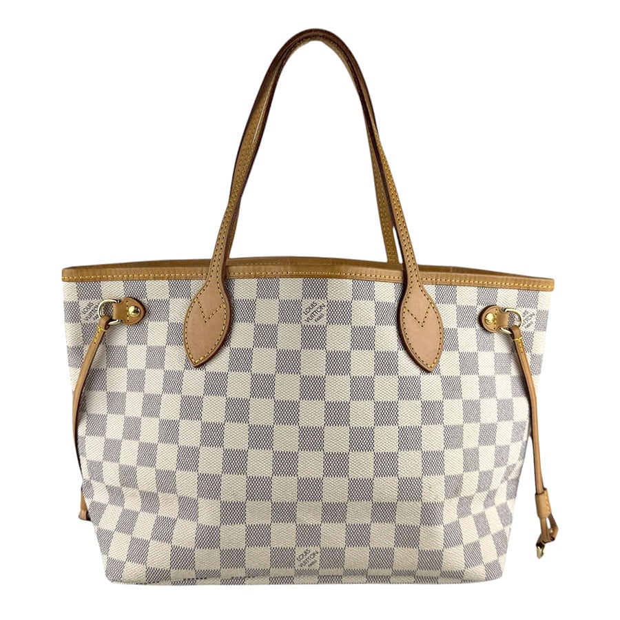 ルイ ヴィトン LOUIS VUITTON ハンドバッグ ダミエ アズール ダミエ ネヴァーフルPM ダミエアズールキャンバス アイボリー レディース N51110【中古】 z9387