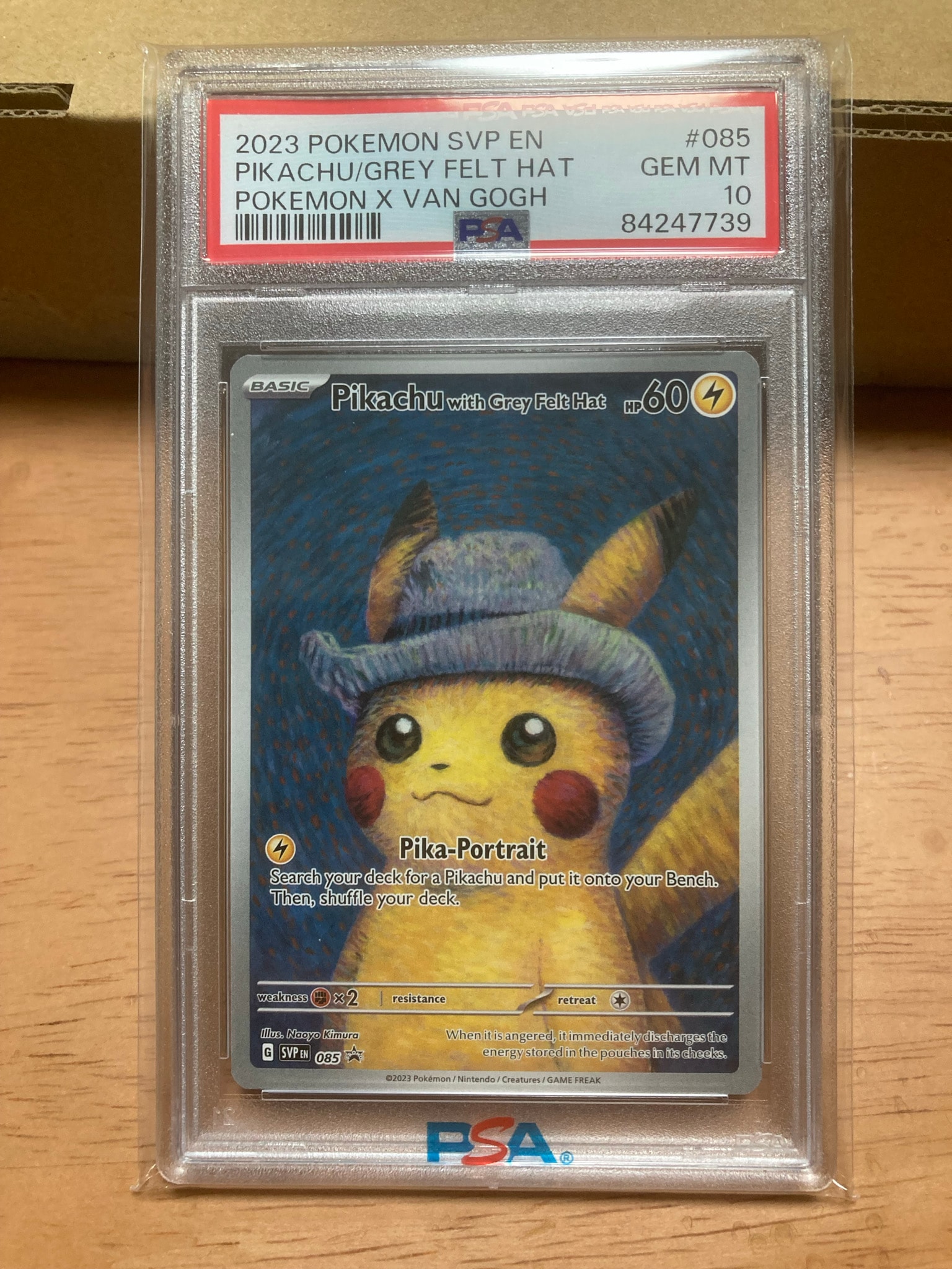 PSA10】ピカチュウ : プロモ [SVP EN 085](「ゴッホ展
