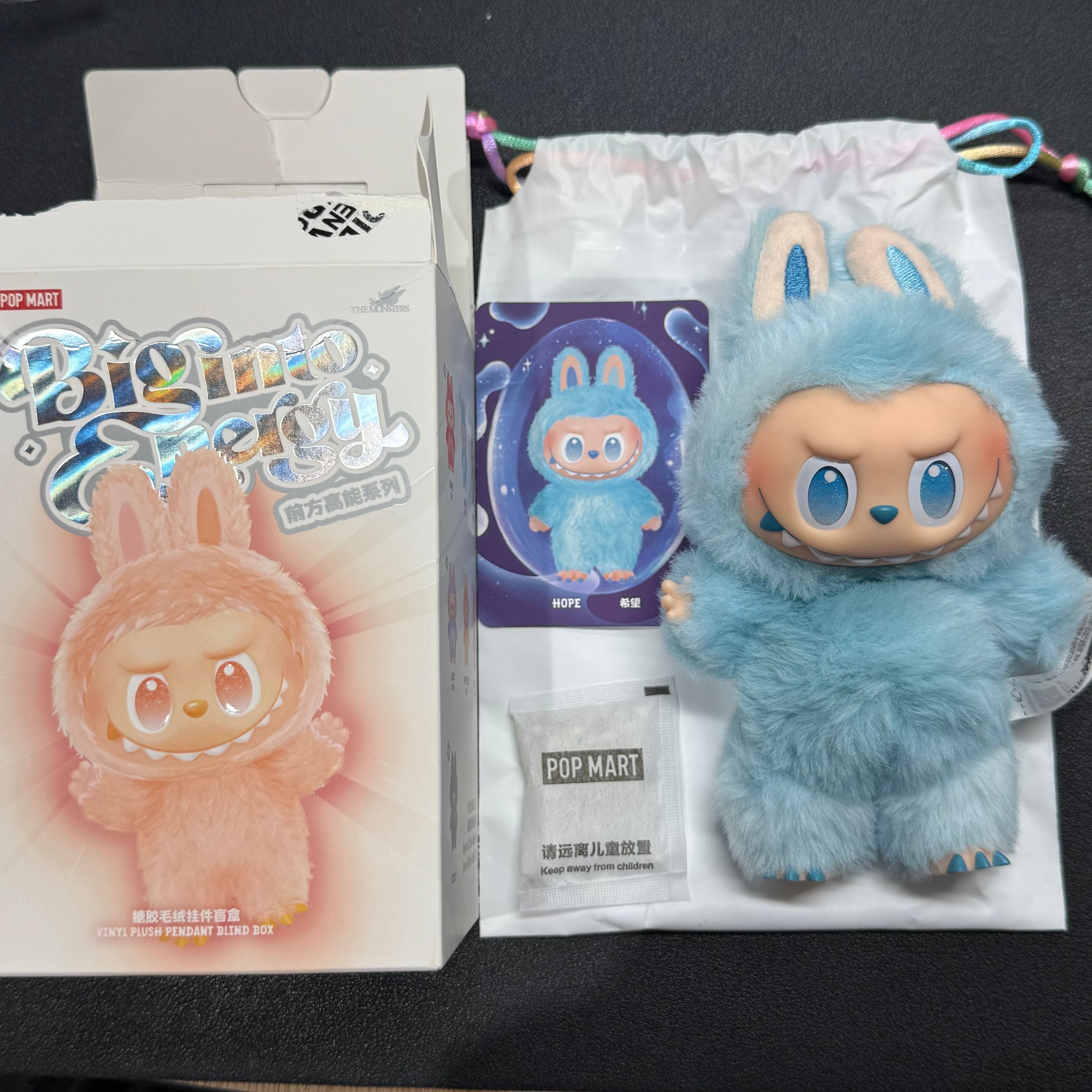 POP MART THE MONSTERS (LABUBU) Big into Energy Series Plush Pendant HOPE