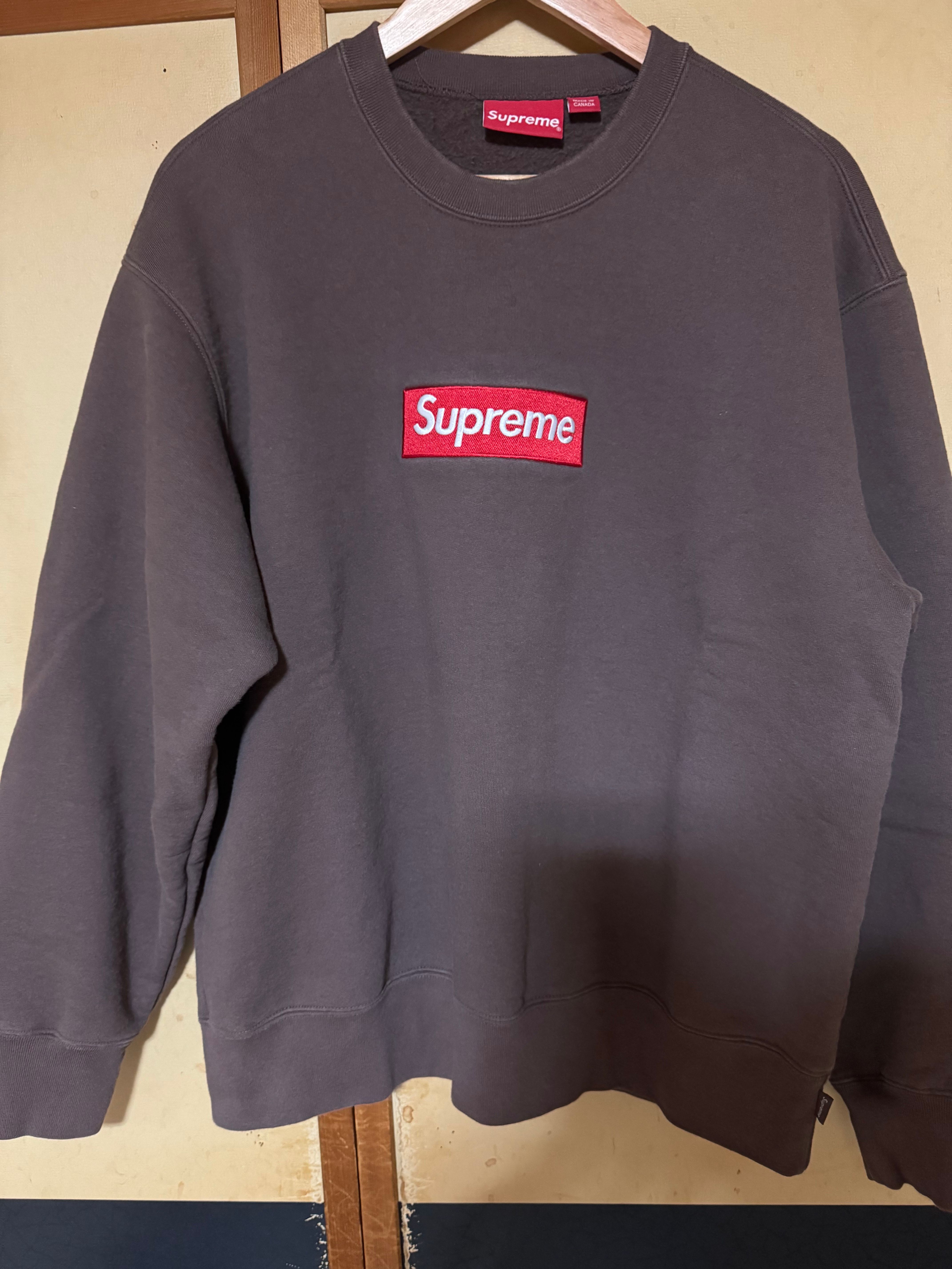 Supreme Box Logo Crewneck "Brown" (22FW)