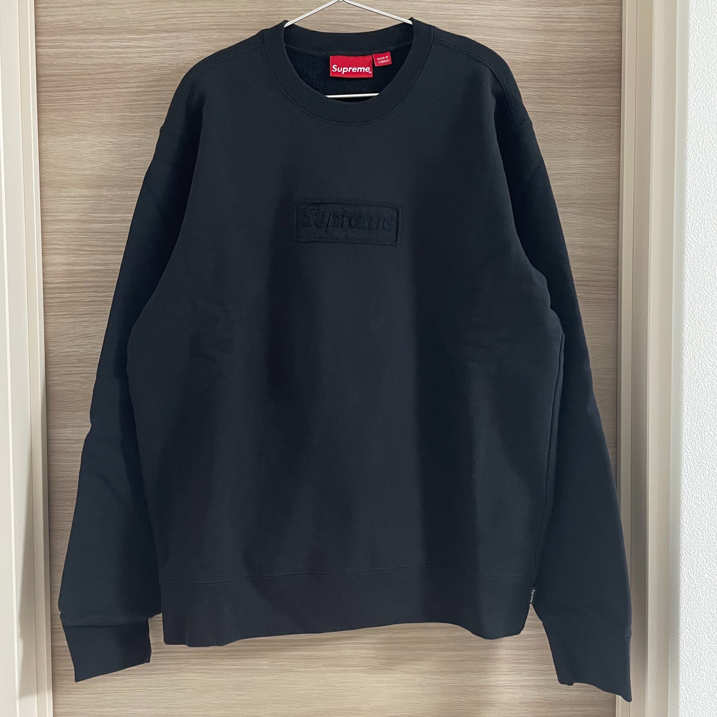 Supreme Cutout Logo Crewneck "Black"