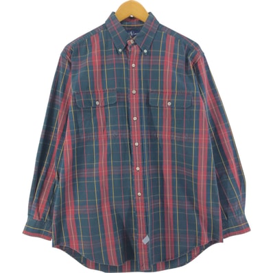古着 ラルフローレン Ralph Lauren 長袖 ボタンダウンチェックシャツ メンズM相当/eaa533620