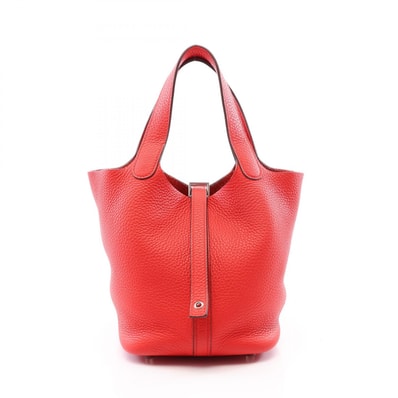 エルメス HERMES ピコタンロックPM ルージュクー ハンドバッグ バッグ トリヨンクレマンス トリヨンクレマンス D刻印(2019年製造) レディース レッド系 【中古】
