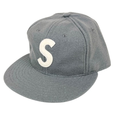SUPREME シュプリーム EBBETS FIELD FLANNELS S Logo 6-Panel ウール キャップ 7 3/8 55943