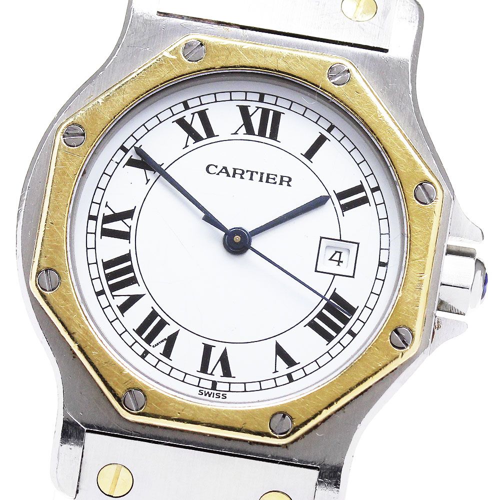 カルティエ サントスオクタゴンLM 81037288 メンズ 【中古】