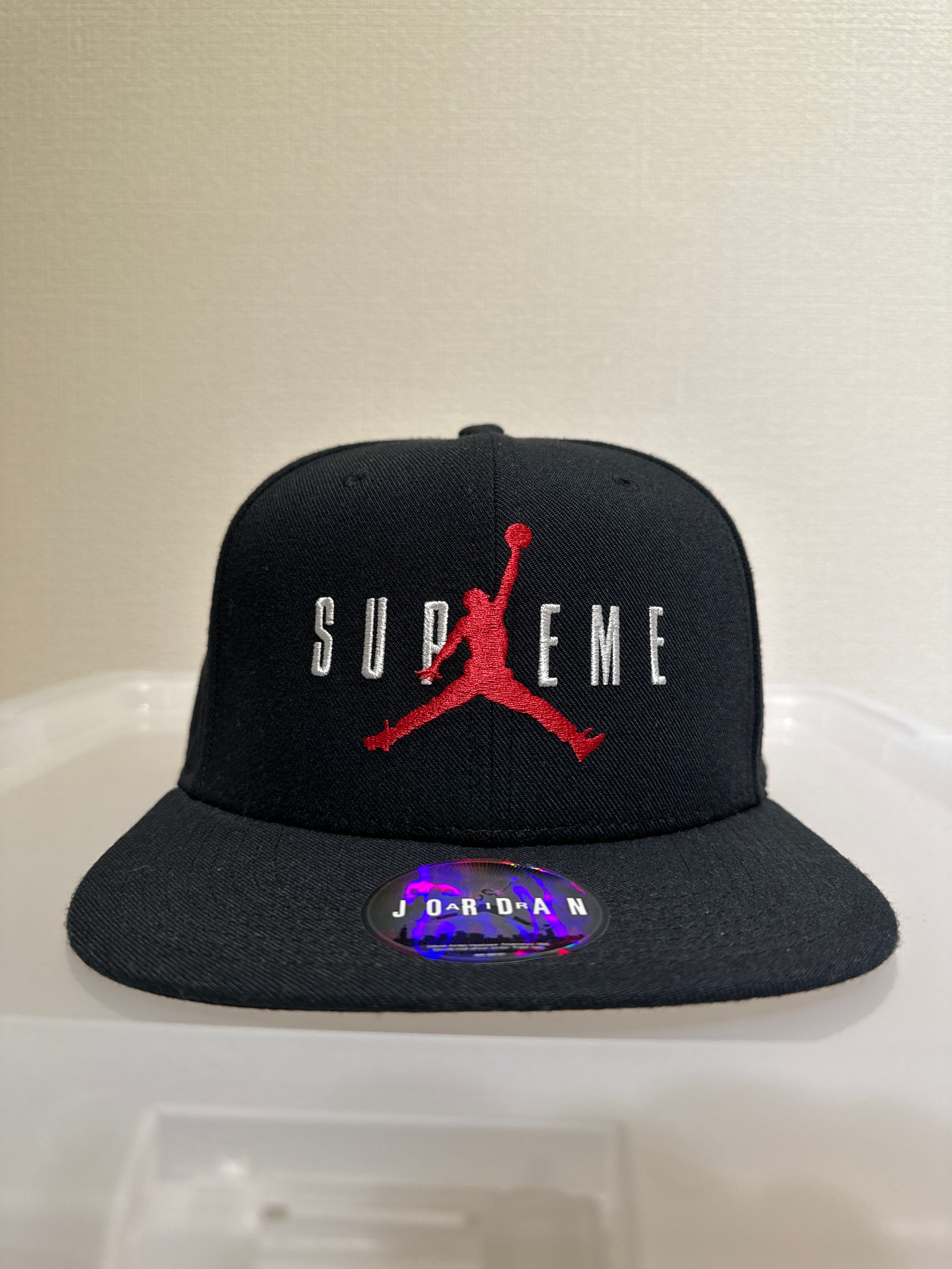 Supreme NIKE Air Jordan 6-Panel Cap "Black"