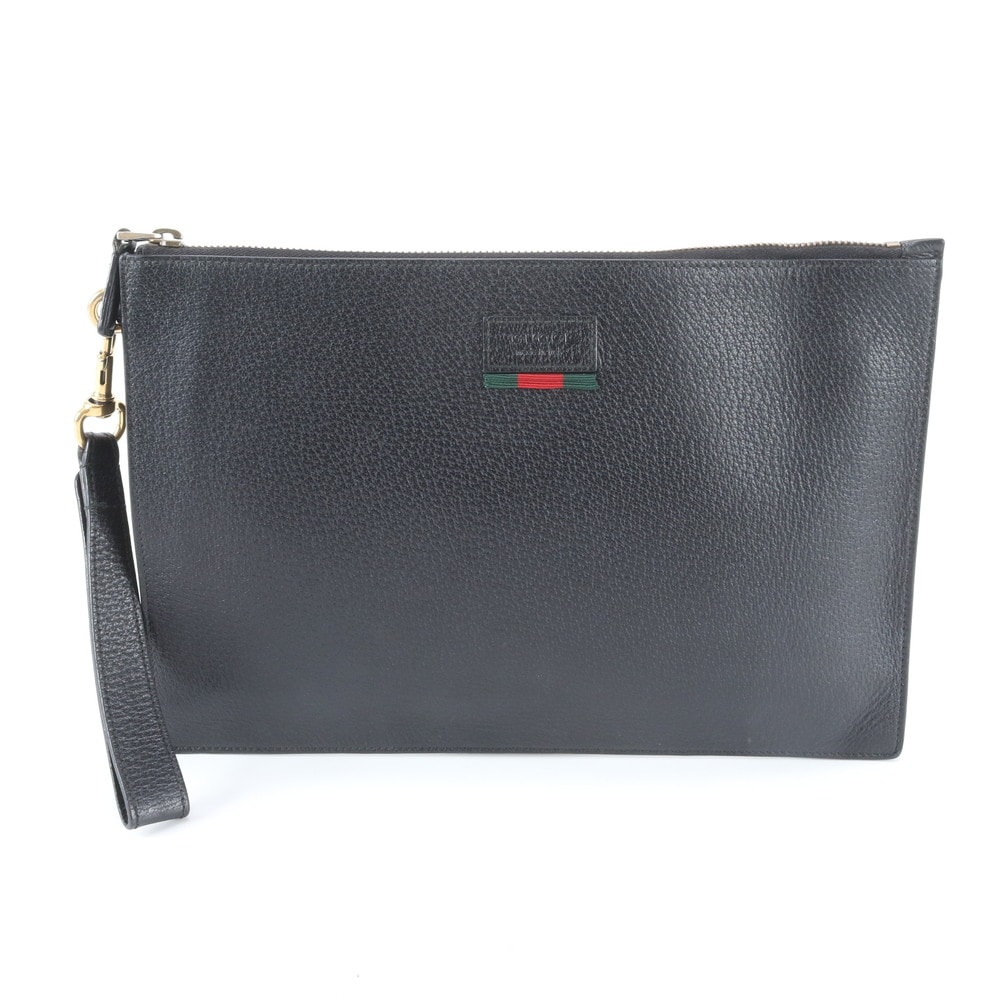 ■美品 グッチ423758 セカンドバッグ レザー