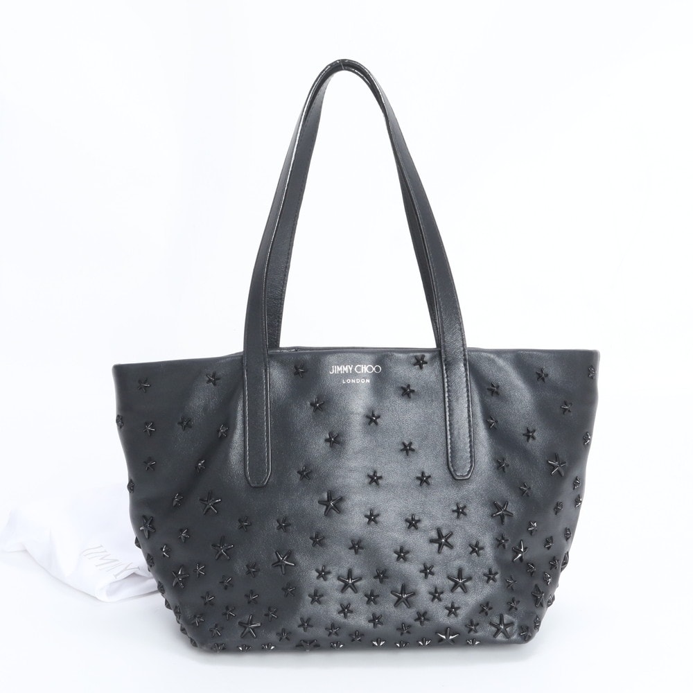 ■極美品 ジミーチュウソフィア スター スタッズトート バッグ レザー