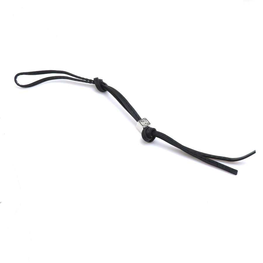 ロエベ LOEWE チャーム レザー/メタル ブラック ユニセックス【中古】 h32137k