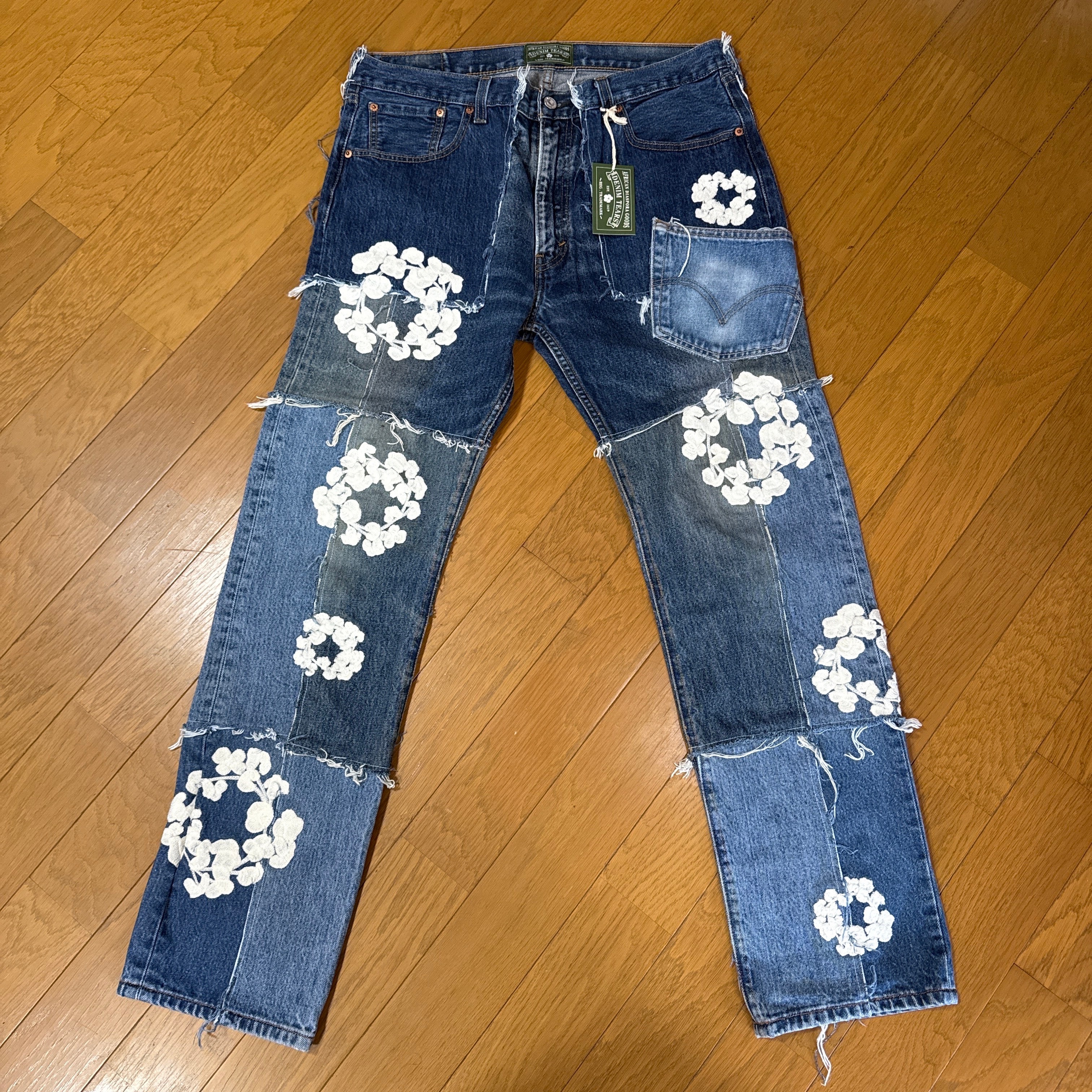 DENIM TEARS Patchwork Denim Pant "Blue"