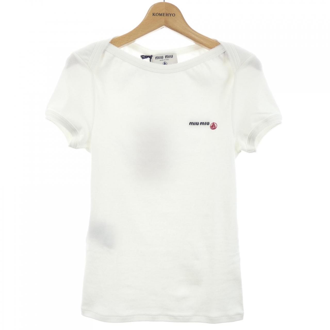 ミュウミュウ MIU MIU PETIT BATEAU MJN563 SOOO 16J8 Tシャツ