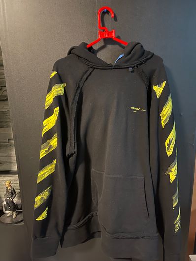 OFF-WHITE Oversized Acrylic Arrows Hoodie "Black"