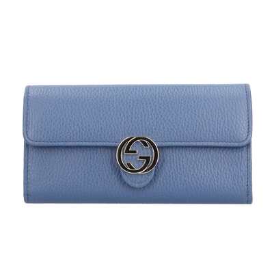 グッチ コンチネンタルウォレット インターロッキングG 長財布 レザー 615524 レディース GUCCI 中古