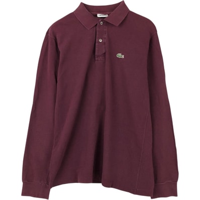 古着 ラコステ LACOSTE 長袖 ポロシャツ 3 メンズS相当/eaa667153