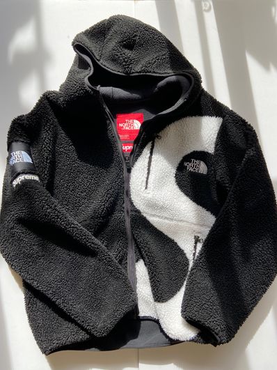 Supreme x The North Face S Logo Hooded Fleece Jacket "Black"