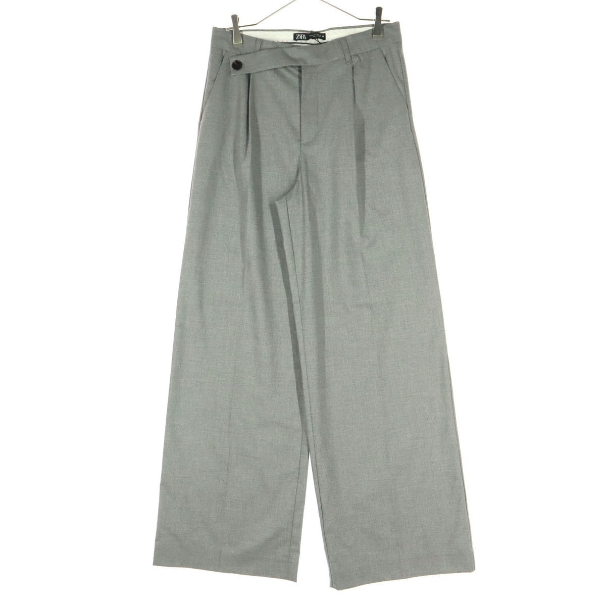 美品 ZARA ザラ ロングパンツ M グレー