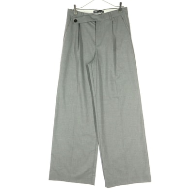 美品 ZARA ザラ ロングパンツ M グレー