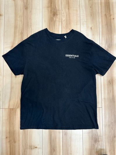 FEAR OF GOD Essentials Boxy Logo T-shirt "Black"