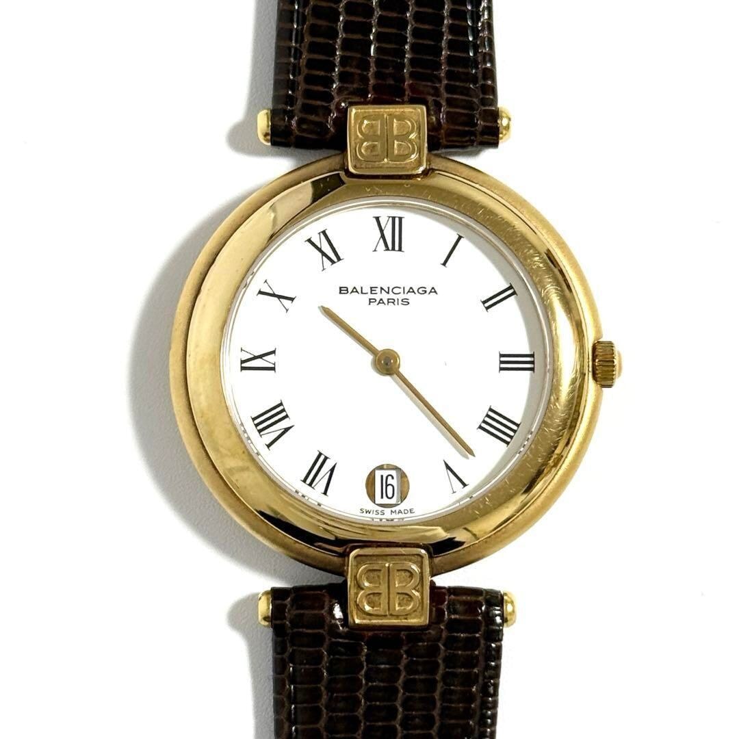 【希少】バレンシアガ メンズ レディース ボーイズ 腕時計 33mm デイト