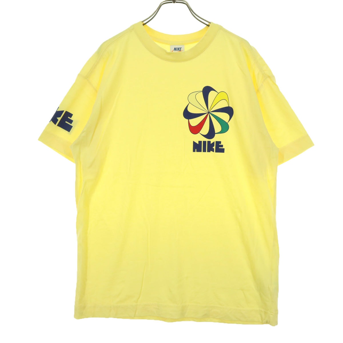 NIKE ナイキ 風車 半袖 Tシャツ L イエロー