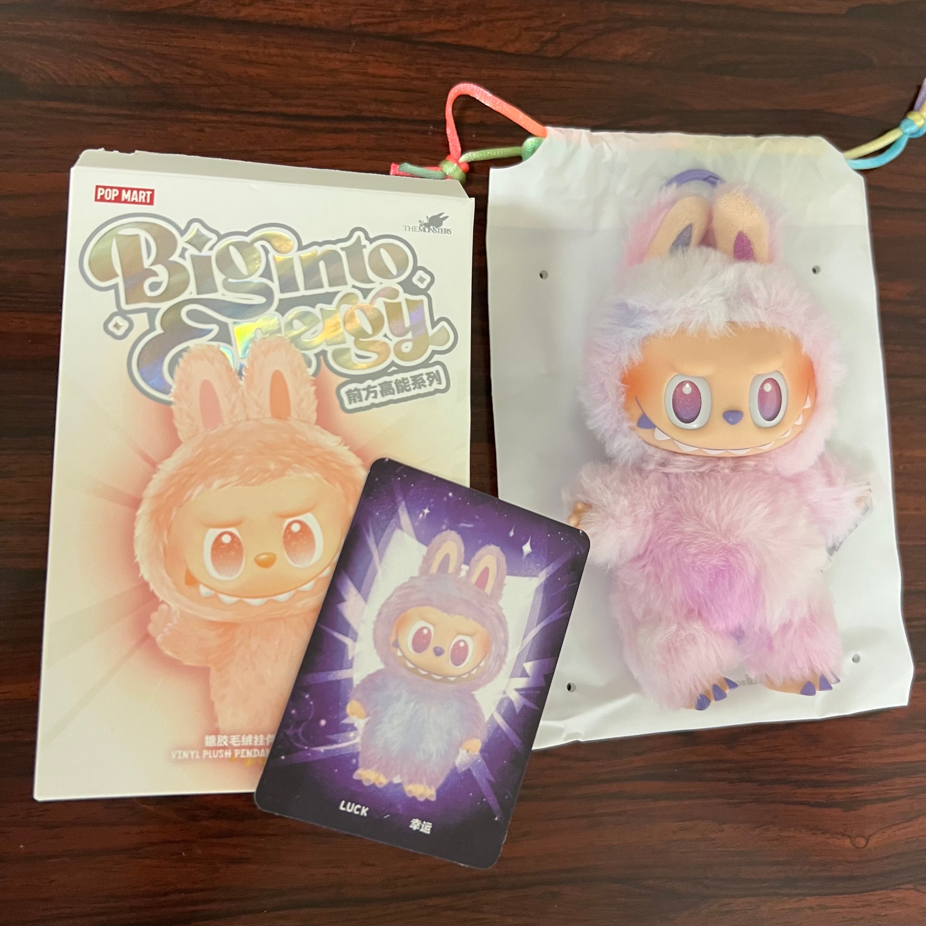 POP MART THE MONSTERS (LABUBU) Big into Energy Series Plush Pendant LUCK