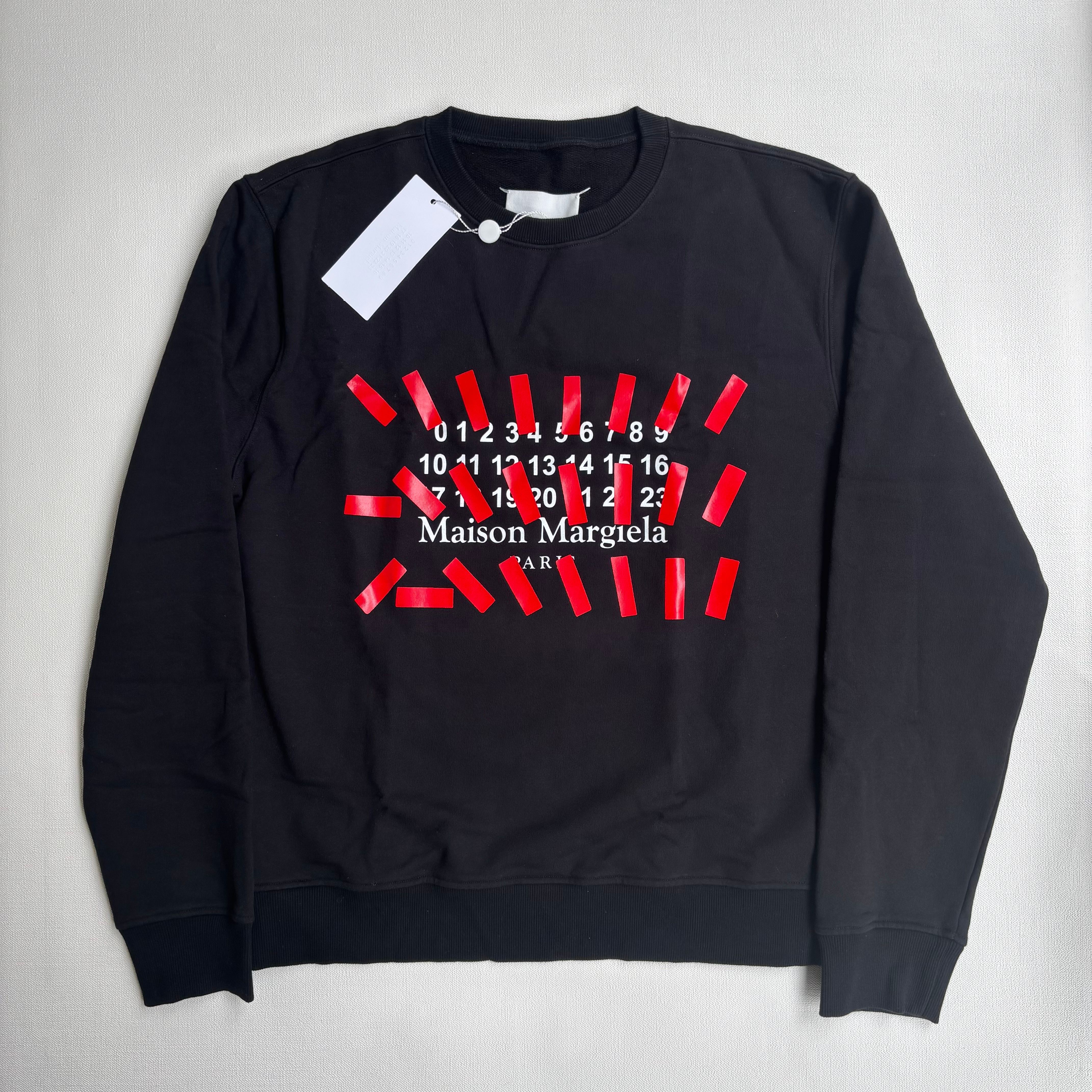 Maison Margiela Numbers Logo Sweatshirt "Black"