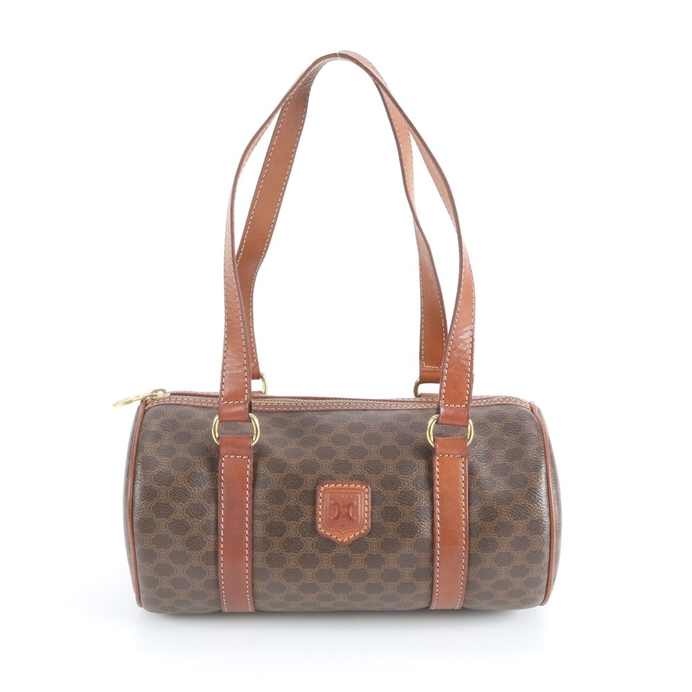 ■極美品 セリーヌ マカダムミニ ボストンハンドバッグ