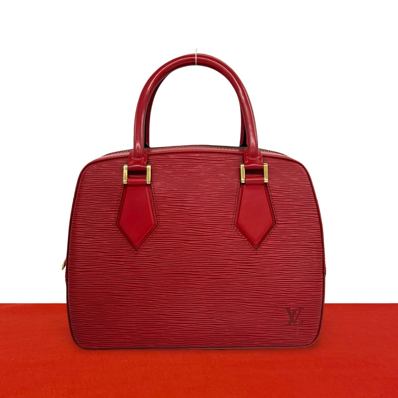 LOUIS VUITTON ルイヴィトン サブロン エピ レザー ハンドバッグ カスティリアンレッド レッド
74-10