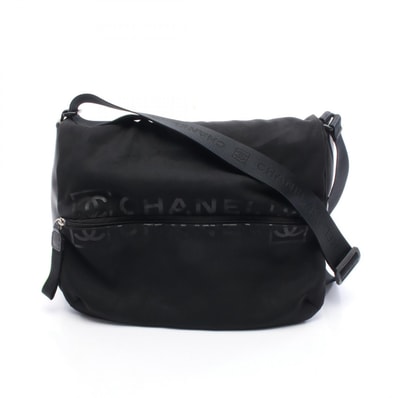 シャネル CHANEL スポーツライン ココマーク ショルダーバッグ バッグ ナイロン ラバー メンズ ブラック系 A26709 【中古】