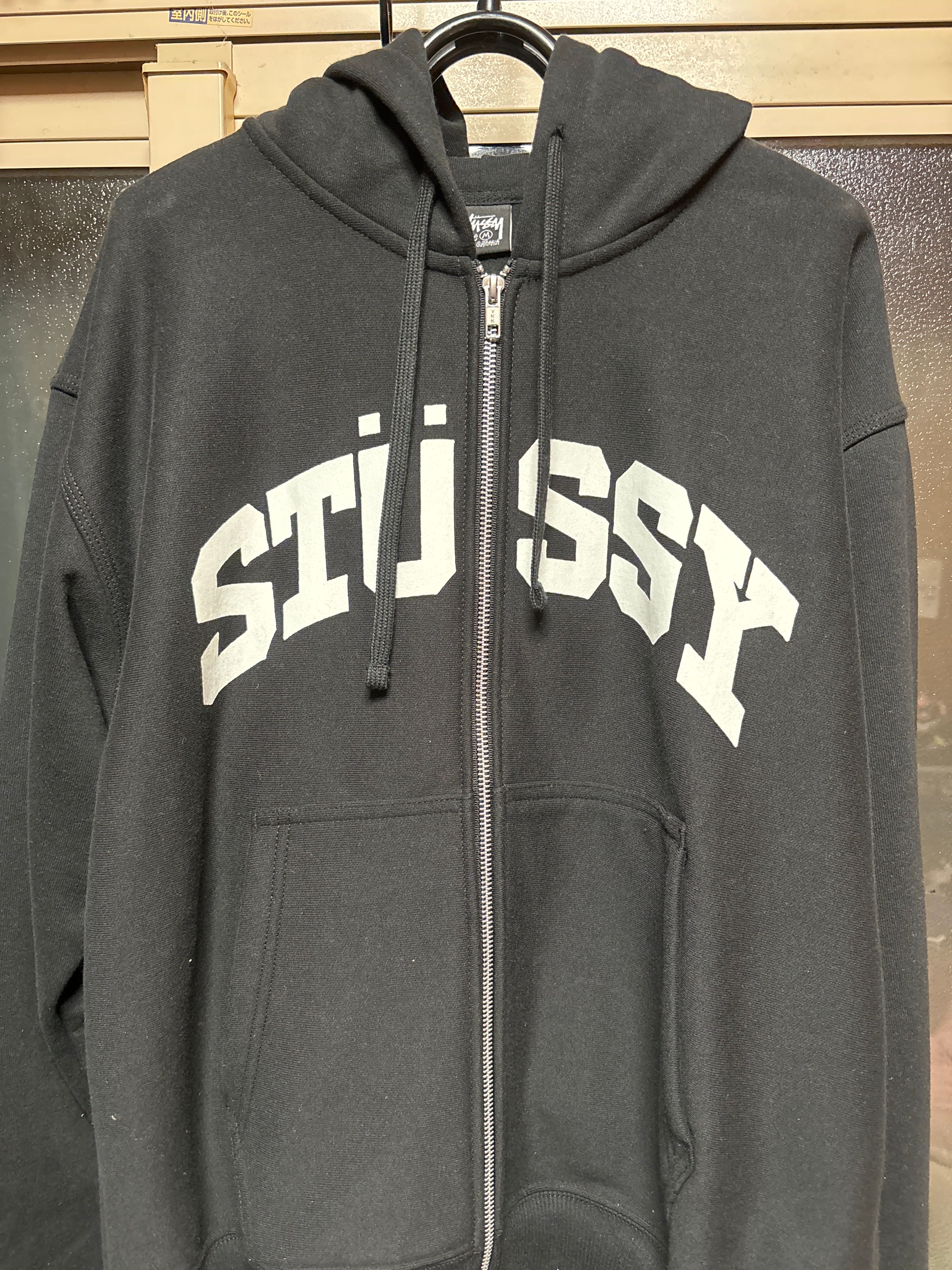 stussyBLOCK SPORT ZIP HOODIE - BLACK / M