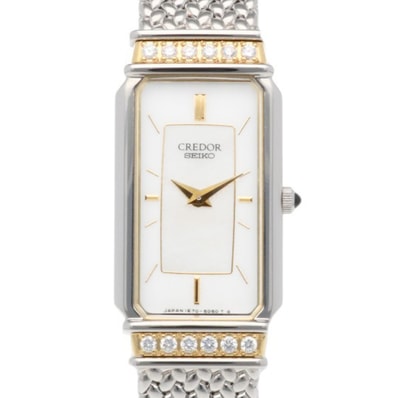 クレドール セイコー 腕時計 時計 ステンレススチール GSTE964 クオーツ レディース 1年保証 CREDOR SEIKO 中古